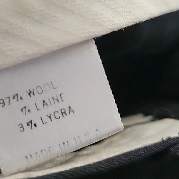 Theory Black Trim Wool Pants Size 6 - Picture 5 of 7